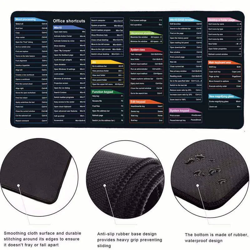 KeyGlide™ Large Shortcut Mouse Pad