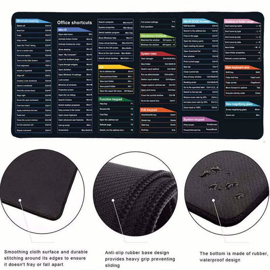 KeyGlide™ Large Shortcut Mouse Pad