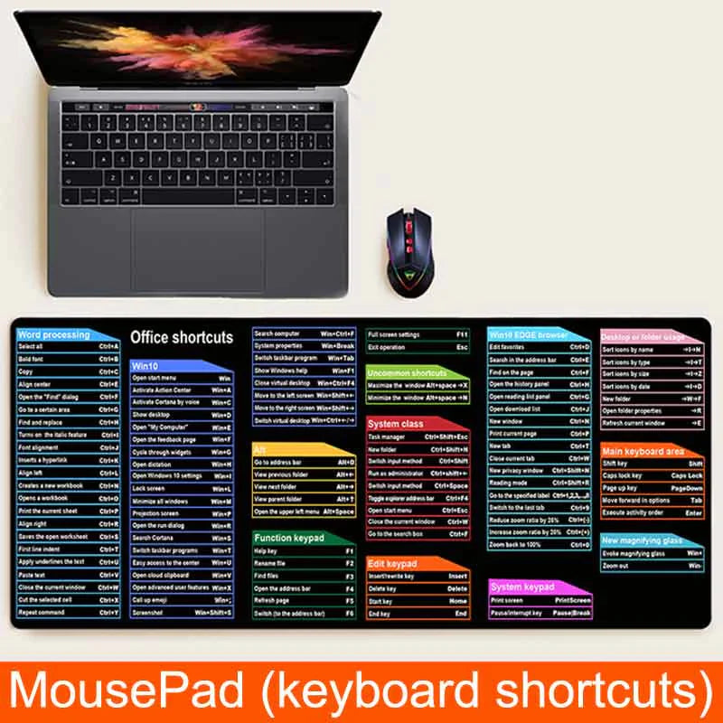 KeyGlide™ Large Shortcut Mouse Pad