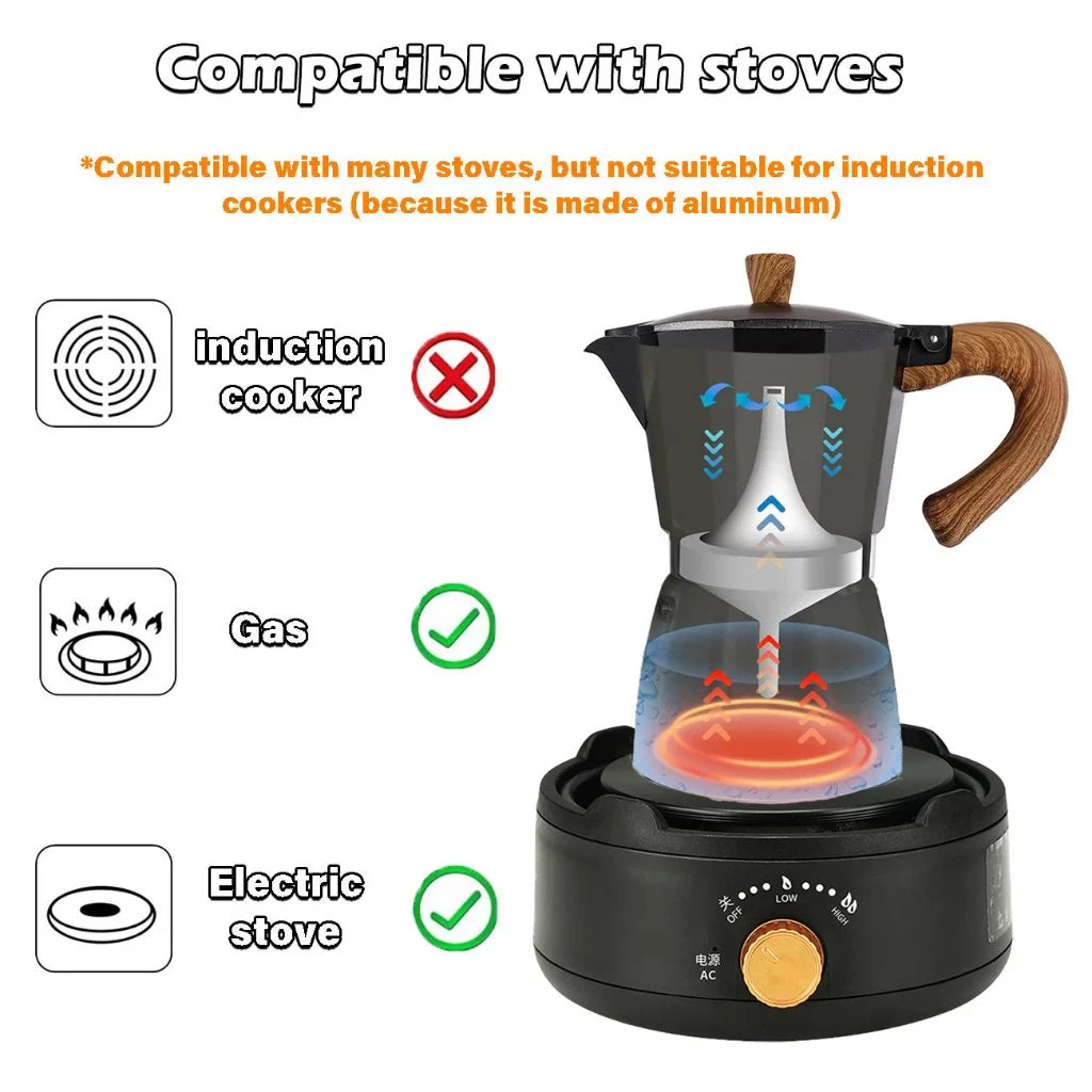 MokaBrew™ Moka Pot Coffee Maker