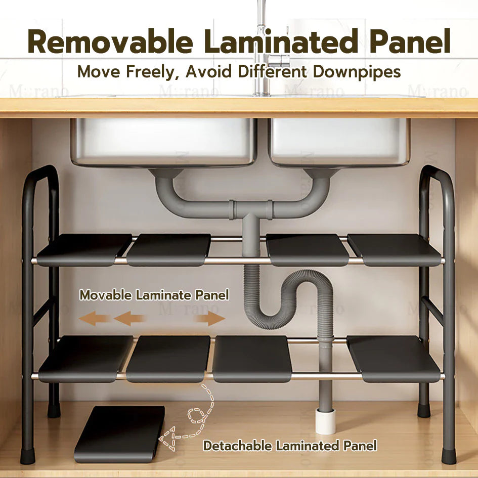 SpaceExpander™ Adjustable Under Sink Rack