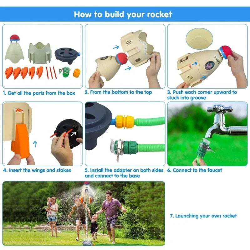 AquaBlast™ Rocket Sprinkler Toy