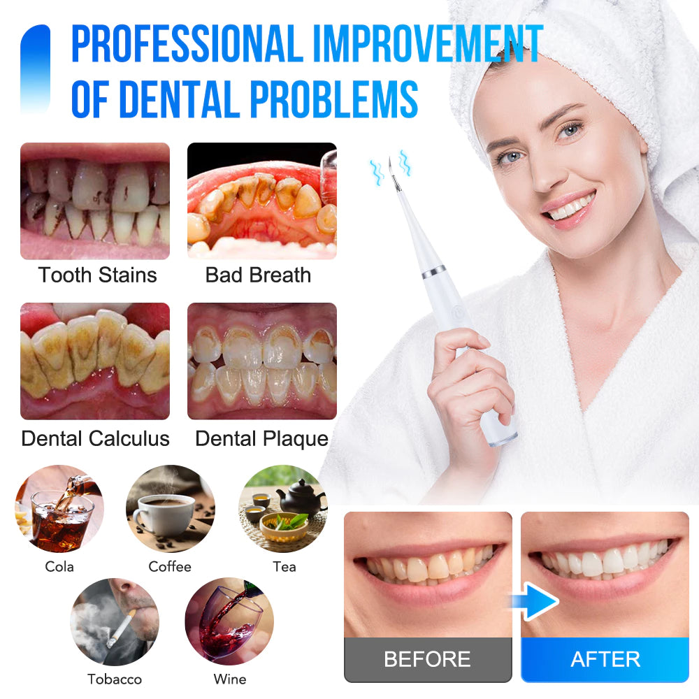 PlaqueFree™ Ultrasonic Dental Cleaner