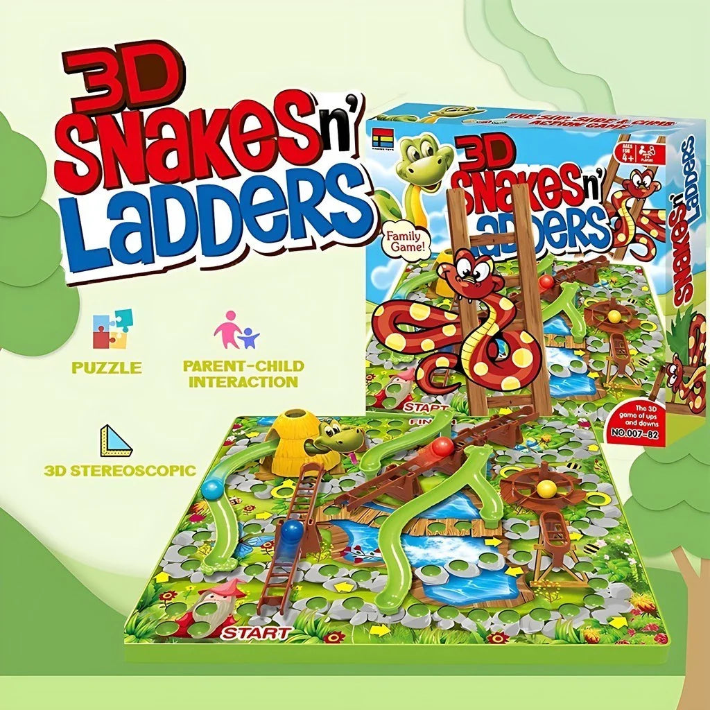 GameGlide™ 3D Snake and Ladder