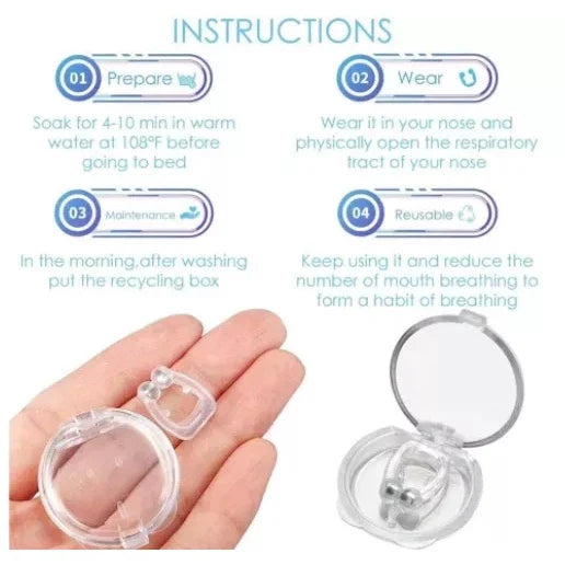 SilentEase™ Anti-Snore Nose Clip