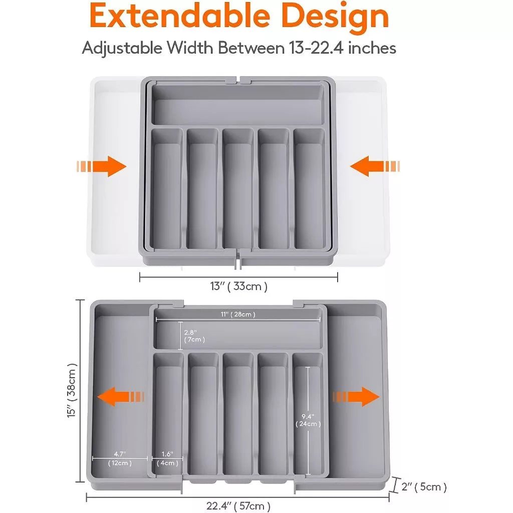 TrayTidy™ Expandable Cutlery Tray
